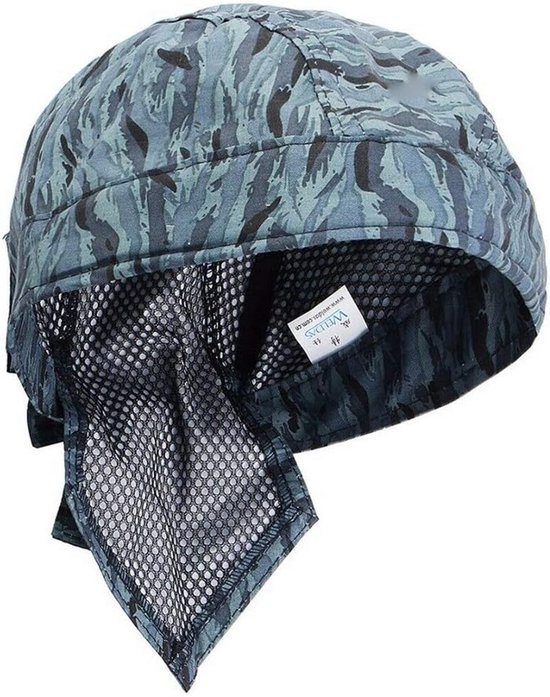 Laspet - Beschermende Hoed - Veilig Werken - Vlamvertragend Katoen - 30x15 cm - Blauw — afbeelding 4