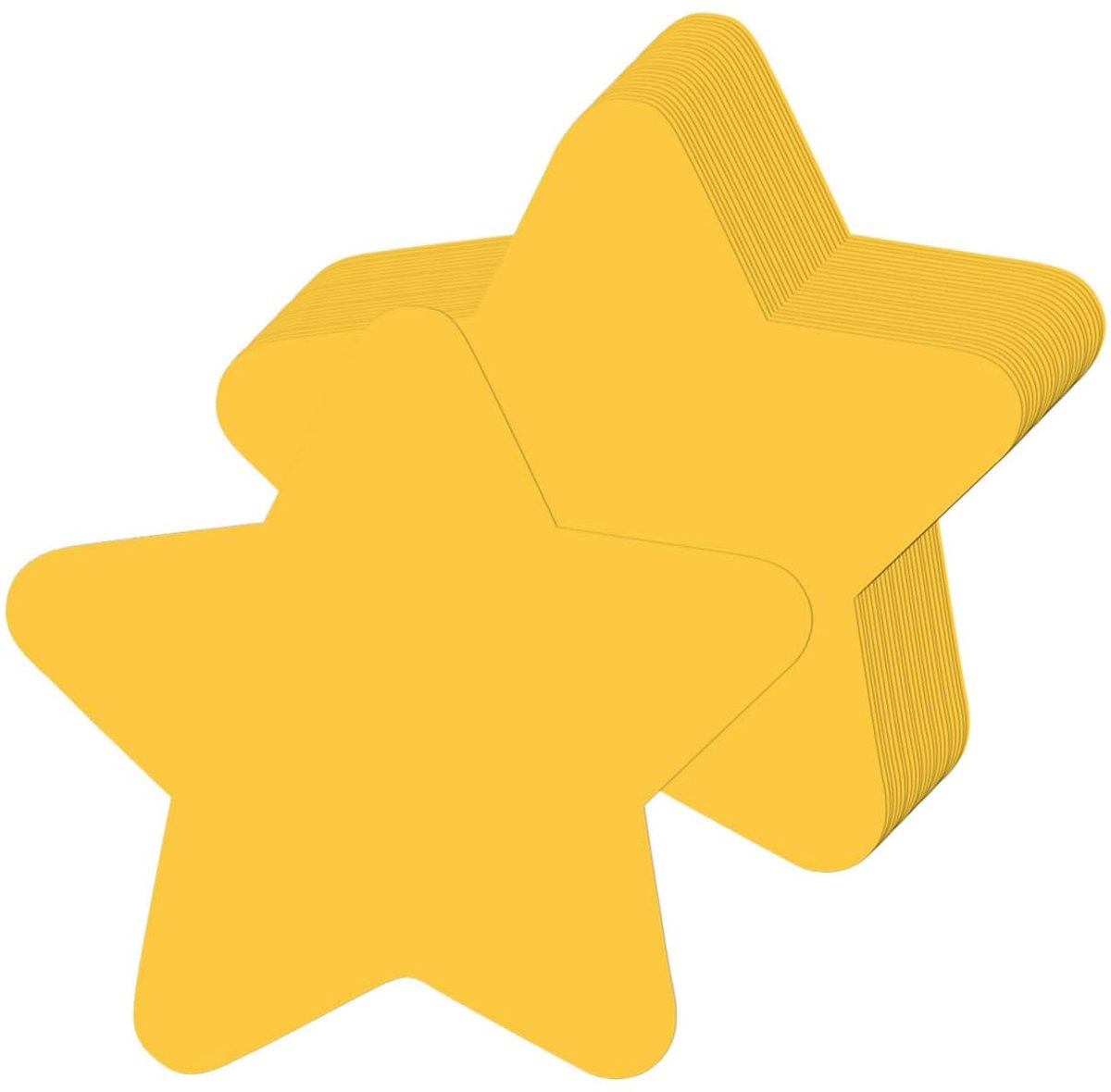 100 gouden sterren uitgesneden, gele papieren sterren 10*10 cm, voor bulletin boards, muurdecoratie in klaslokalen, schoolknutselprojecten, feest- en evenementendecoraties