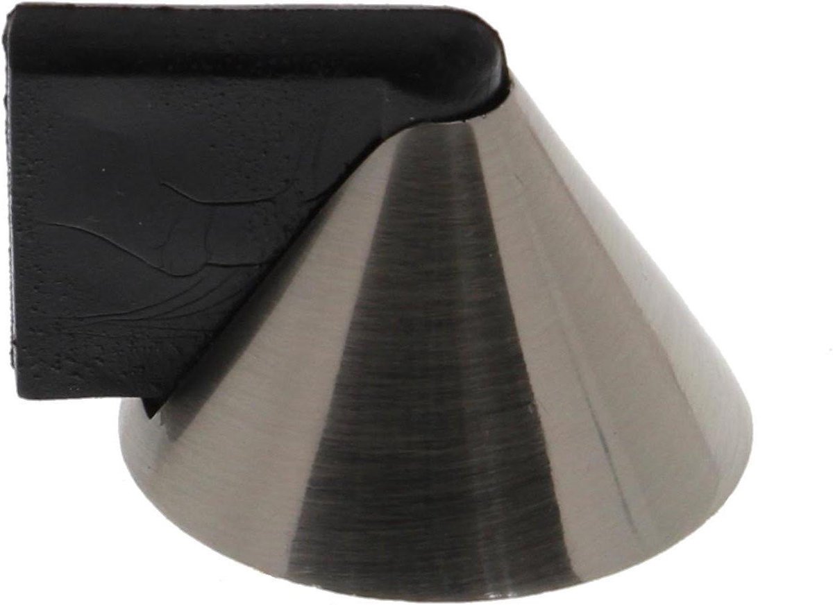 Deurstopper - Deurhouder - Deuren Open Houden - Vloermontage - 4 cm Hoog - Zilver