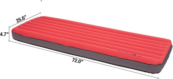 Slaapmat - Isolatiemat Kamperen - Comfortabel Slapen Buiten - Extra Dikke Isolatie - 72 x 25.6 Inch - Rood — afbeelding 4
