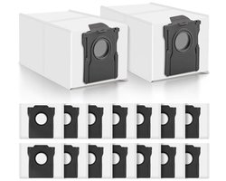 16 stofzakken (3,2L) voor Dreame L10s Ultra Gen 3/Gen 2, X50 Ultra Complete, X40 Master, Mova P50 Pro Ultra - vervangende zakken 60 dagen capaciteit, hoogwaardig 4-laags filter