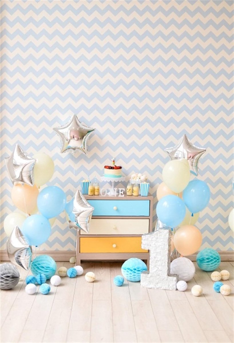 1,5x2,2m Cake Smash achtergrond Jongen 1e verjaardag Achtergronden voor Fotografie Eerste verjaardag Feestdecoraties Vinyl Foto-achtergrond Studio rekwisieten