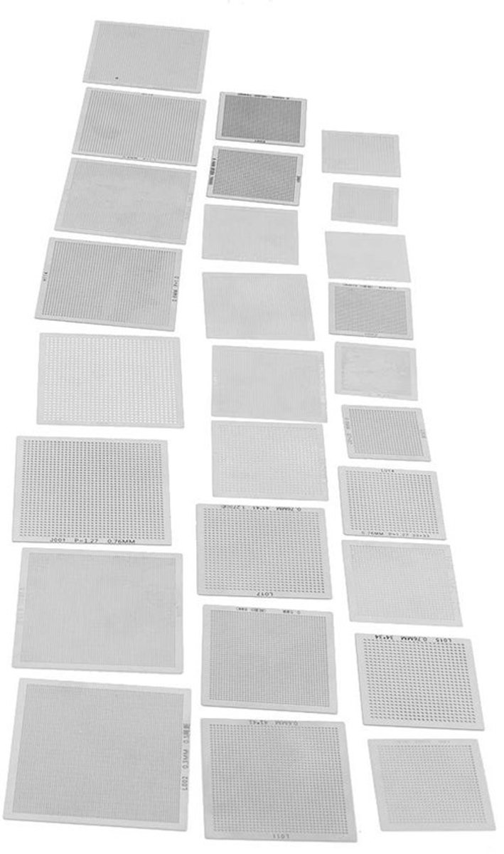 Dailygoods - Universele Stencils - Sjablonen - Reballing Rework Kit