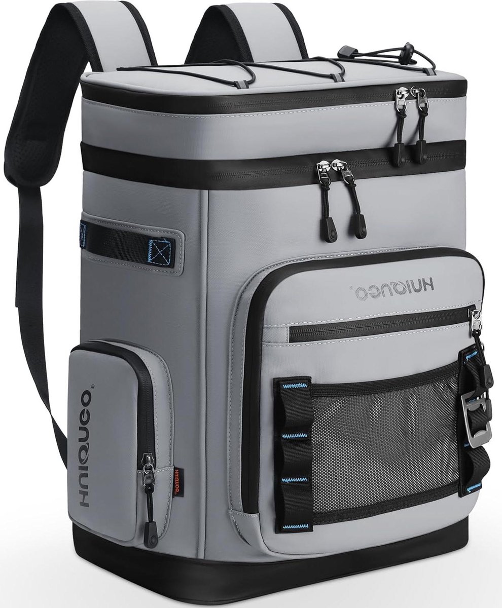 Koelrugzak - Geïsoleerde tas - Outdoor uitjes - Lekvrij ontwerp - 30L capaciteit - Grijs