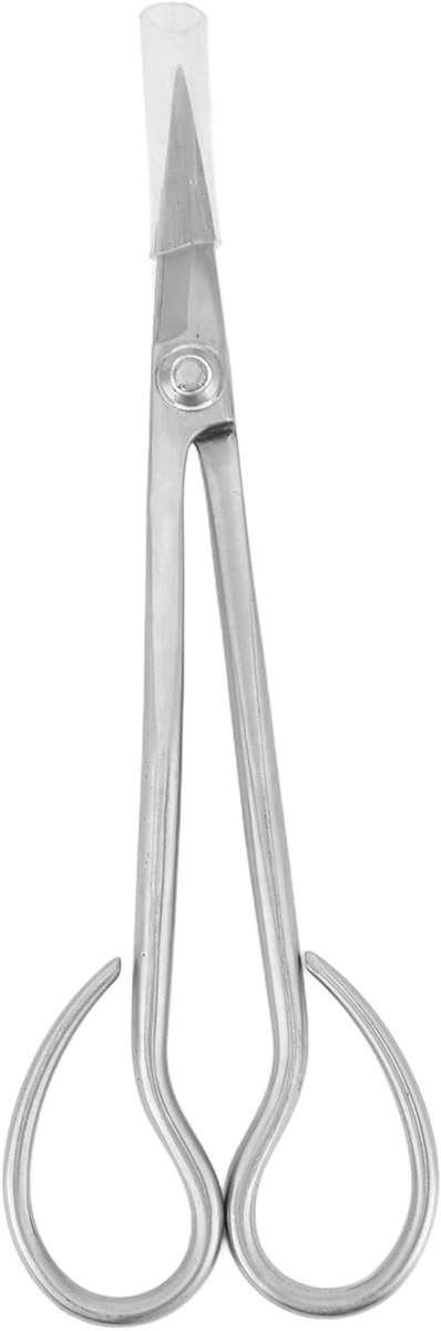 Tuinschaar met steel - Snoeimes - Planten snoeien - Roestvrij staal - 19.5 cm - Zilver