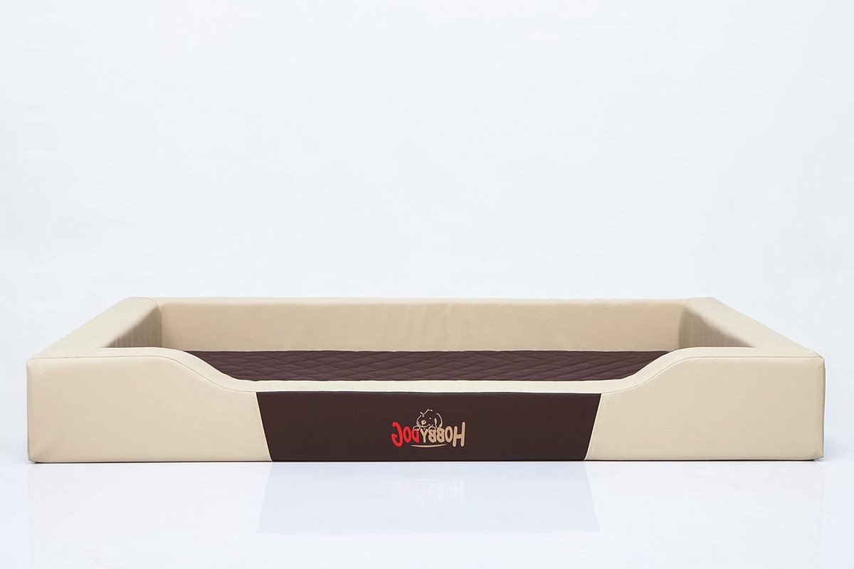 Hondenbed - Dierenkussen mand - Comfortabel slapen - Afneembare hoes - 75 x 50 cm - Beige