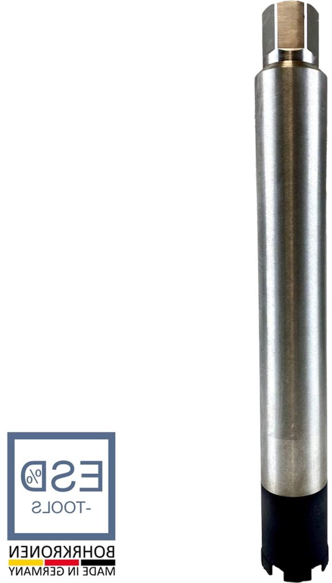 Diamant Boor - Kernboor Beton - Gaten Boren - Snijvriendelijke Diamant - 400 mm Lengte - Zwart