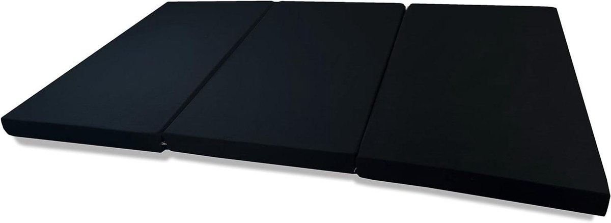 Vouwmattress - Gastmatras - Flexibel slapen - Koudschuim kern - 120 x 195 cm - Zwart