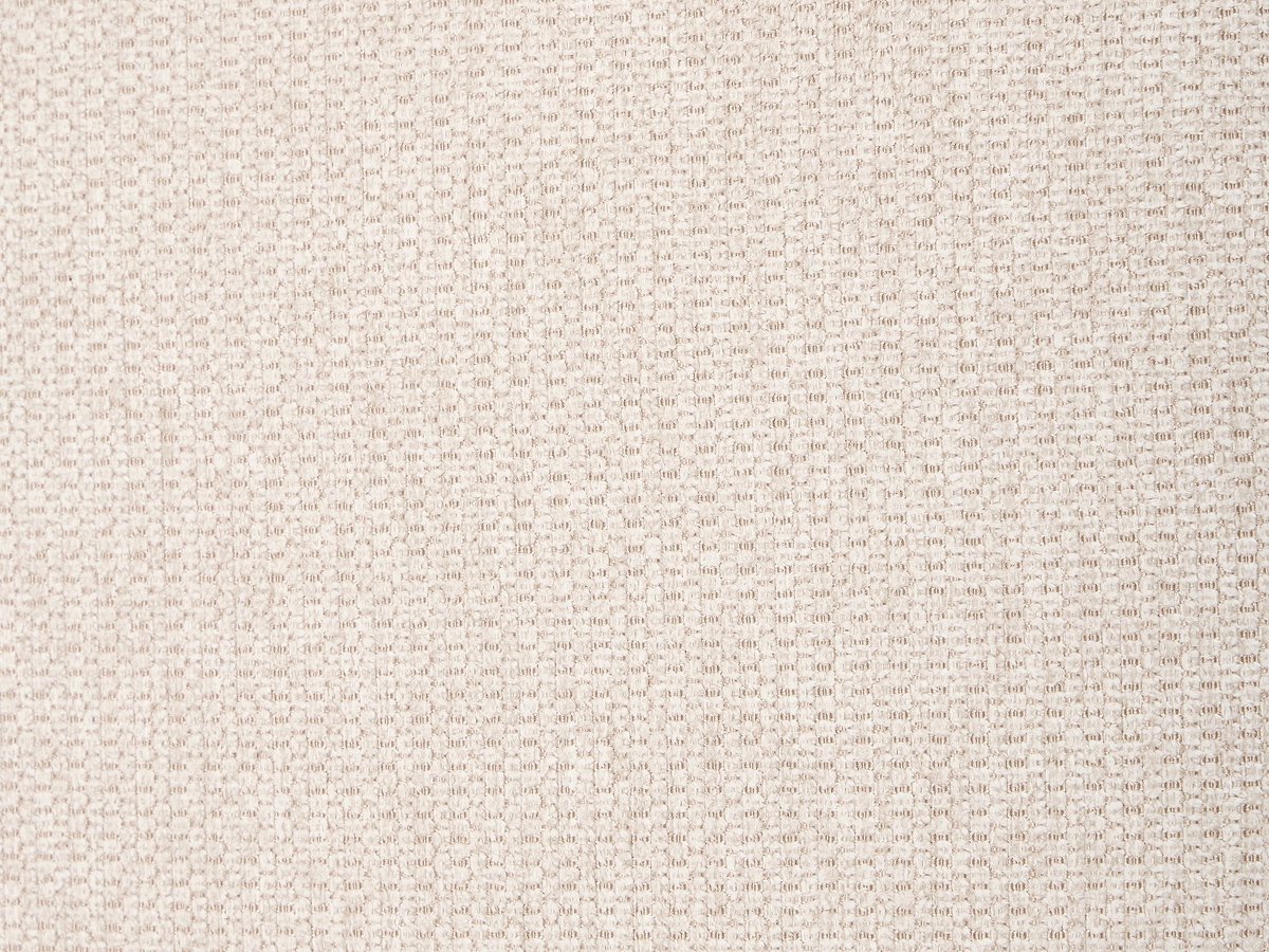 Vente-unique Set van 6 stoelen in polypropyleen, gestructureerd stof en metaal - Wit en beige IRELINA Beige, Wit