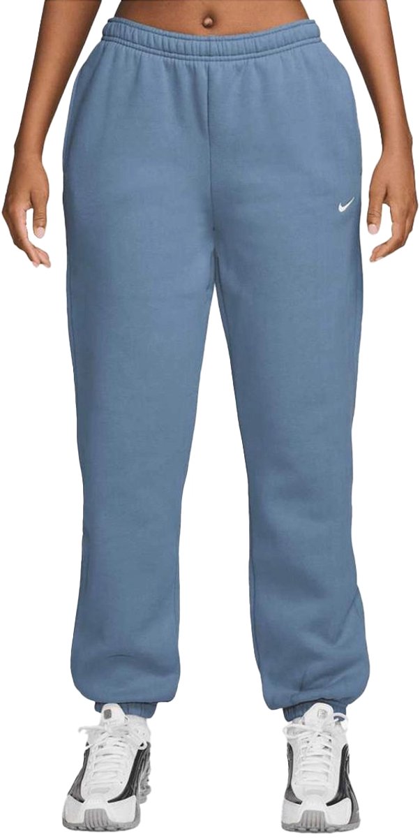 Nike studio fleece broek in de kleur . Blauw