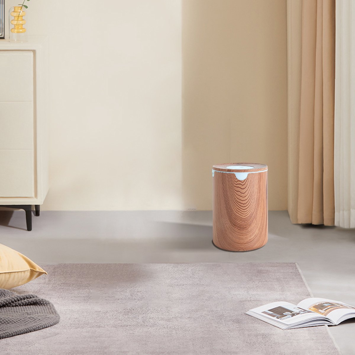 Draagbare mini-luchtbevochtiger, 400 ml, voor bureau, USB, stil, geschikt voor planten, slaapkamer, reizen, kantoor en thuis, automatische uitschakeling, 2 nevelstanden — cadeau in Wonen & Interieur - foto 3