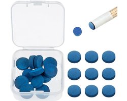 Biljartkeupunten - Vervangende biljartkeu-punten - biljartaccessoires - Met opbergdoos - voor biljartkeus en snooker - 10 mm - 20 stuks