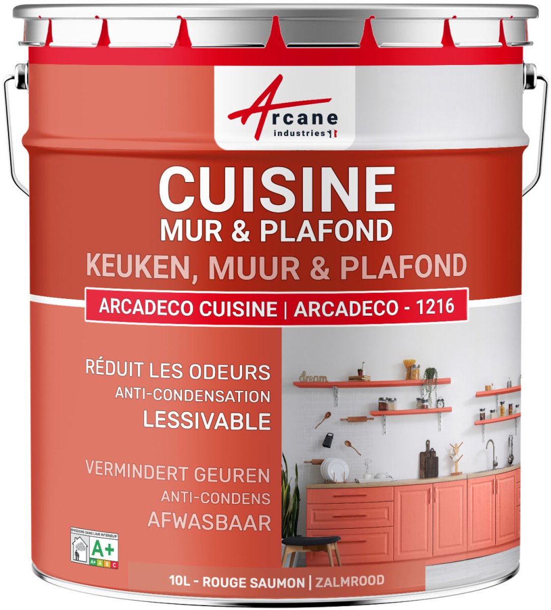 Wasbare keukenverf, muur en plafond: ARCADECO - 1216