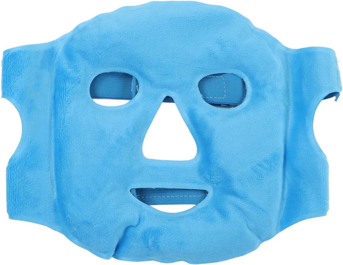 Gezichtsmasker Gelparels - Warm Koud Kompres - Huidverzorging Ontspanning - Zelfnivellerend - 20 cm - Donkerblauw