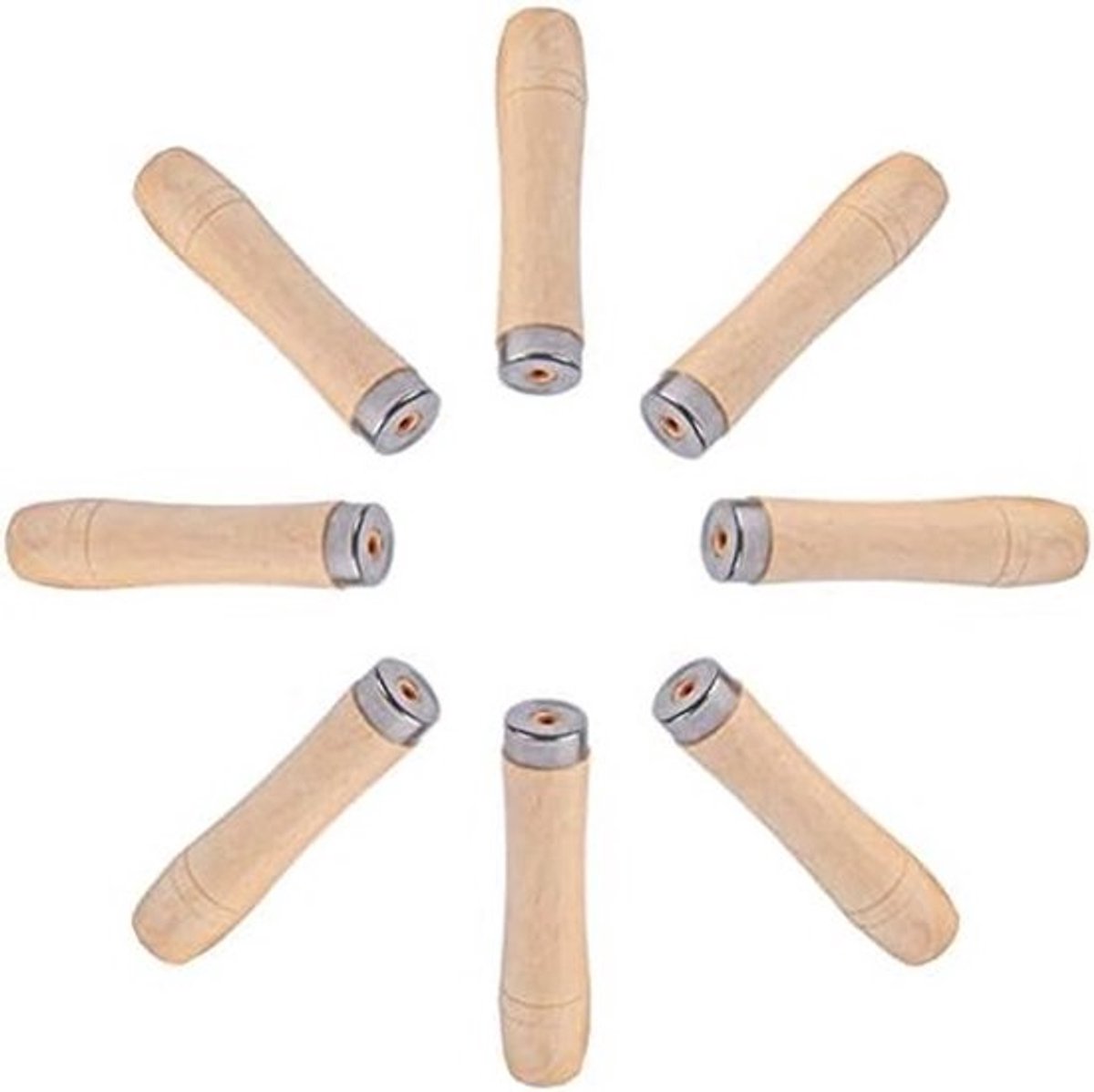 Onf3 - Houten Handgrepen - Vijlhandvatten - 10 Stuks - 9 cm