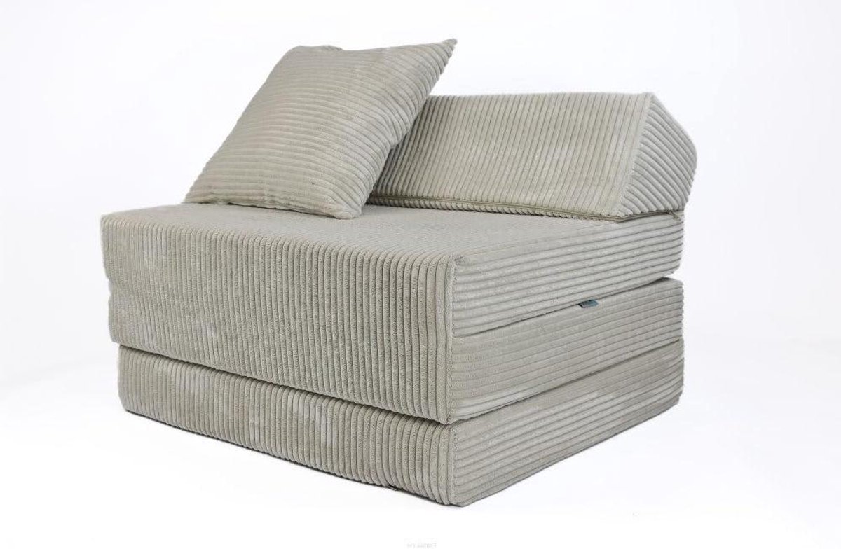 Opvouwbaar Matras - Gastbed Klapmatras - Logeren en Spelen - Met Hoofdbord en Kussen