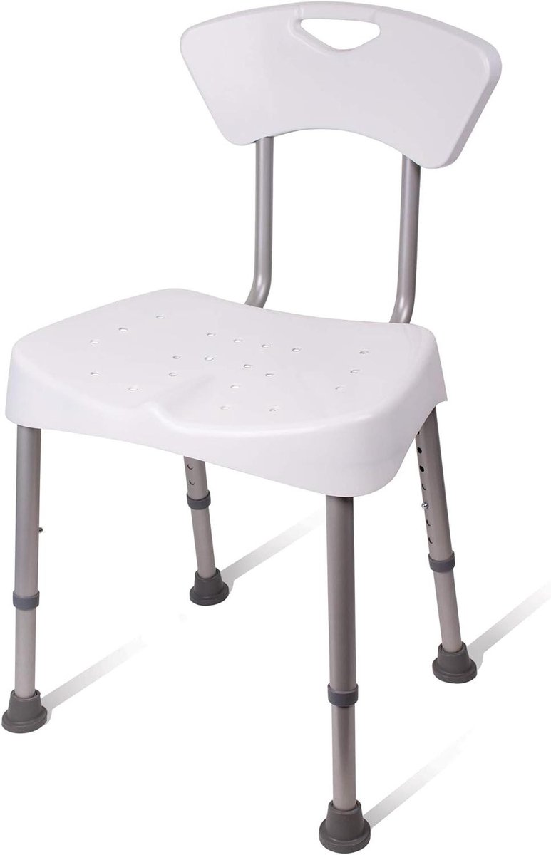 Douchestoel - Badzitje - Veilig Douchen - Met Rugleuning - 4572 x 508 cm - Wit
