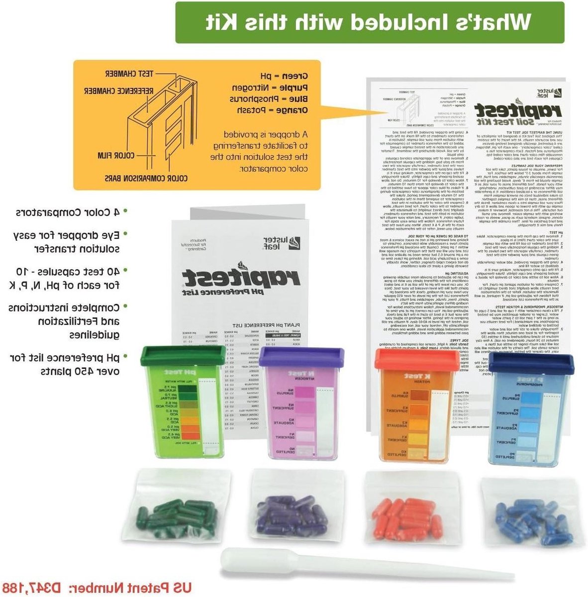Bodemtestkit - Grondtester pH NPK - Plantenverzorging - Snel en nauwkeurig - 40 stuks - Niet gespecificeerd