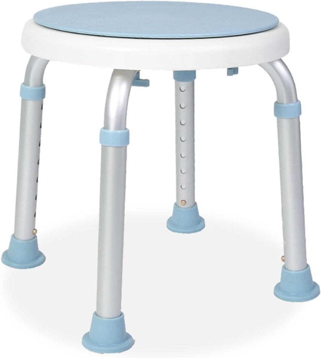Douchekruk - Douchestoel Kruk - Veilig Douchen - 360 Graden Draaibaar - 36-51 cm - Wit