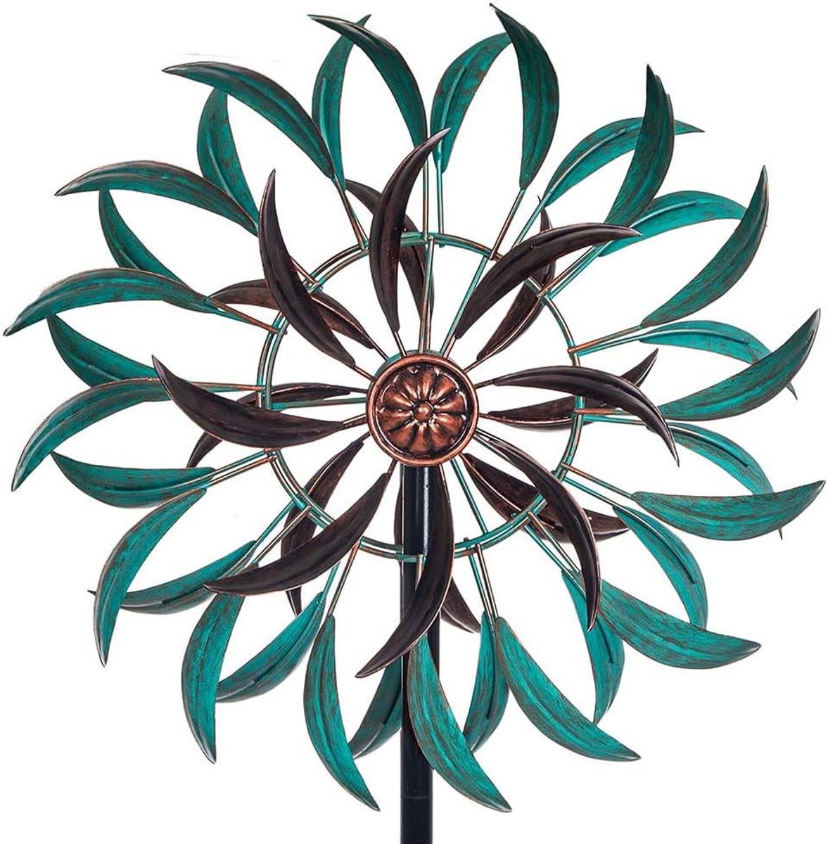 Wind Spinner - Tuindecoratie - Buiten Versieren - 360 Graden Draaiend - 63 x 13 Inch - Metaal