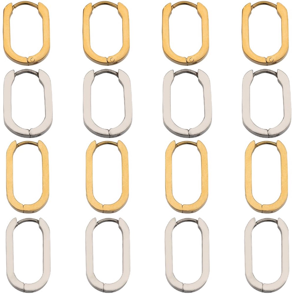 Oorbellen Leverback Franse Oorbel Haken Goud Zilver Rechthoek Rvs Tiny Kraakbeen Huggie Hoops Oorbel Bevindingen voor Sieraden Maken Levert Diy Oorbellen