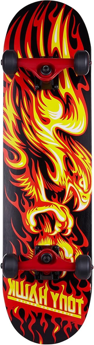 Pro Skateboard Skateboard Reizen en Plezier Esdoorn Hout 31 inch Vlam