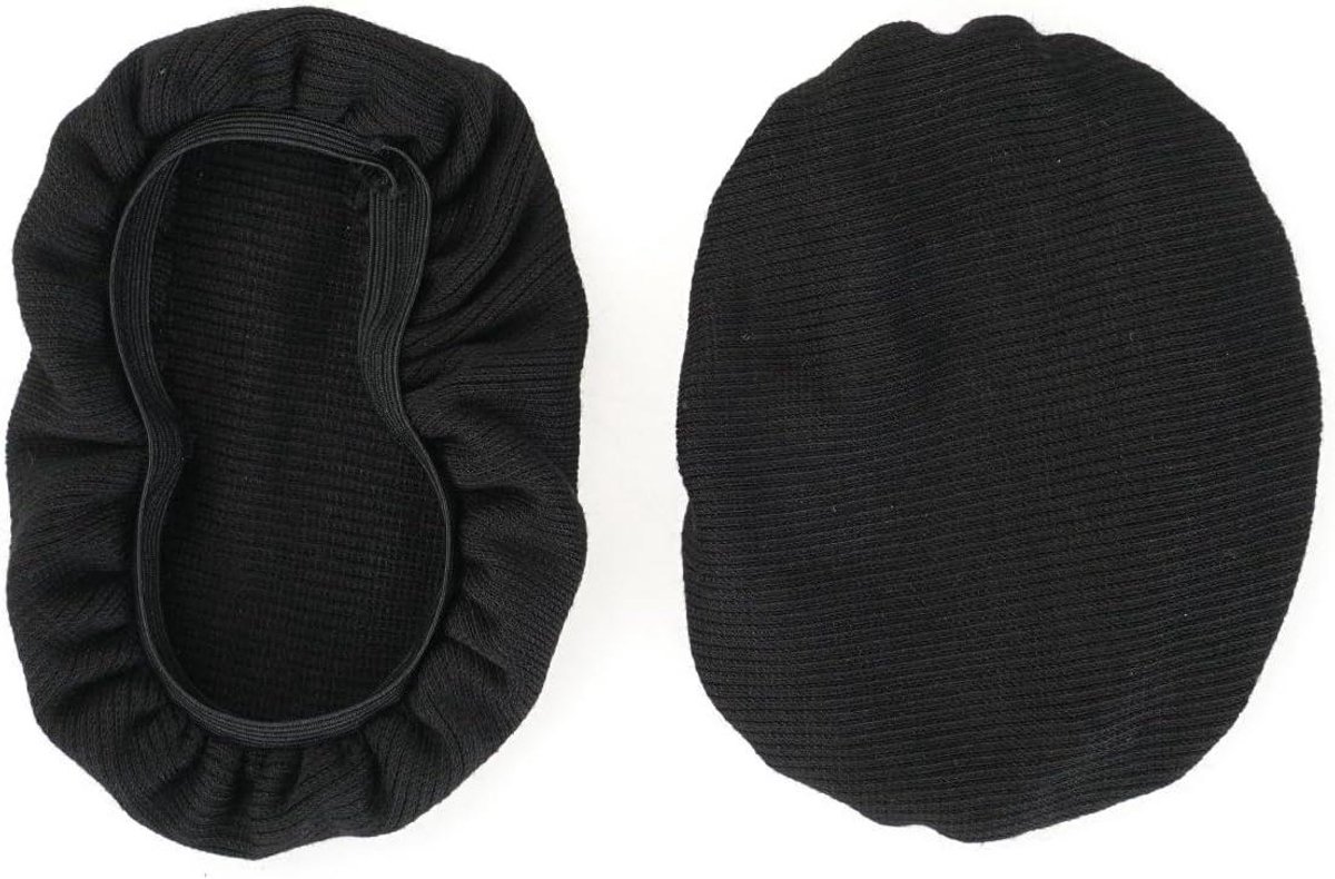 Koptelefoon Overtrek - Oorkussen Bescherming - Hygiënisch Luisteren - Flexibel Materiaal - 75-90 mm - Zwart