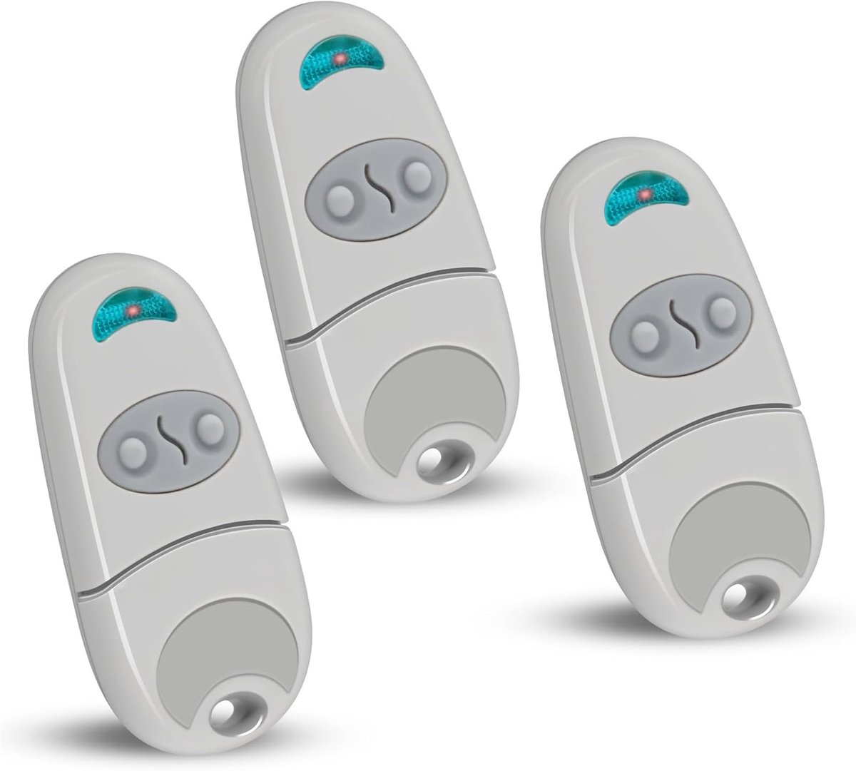Afstandsbediening voor garagedeur/poort 433.92MHz – 3 stuks, 2 kanalen – compatibel met TOP-432EV/EE/NA – afstandsbediening voor garagedeur en poort.