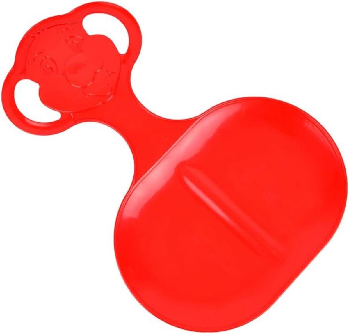 Sneeuwglijbaan voor kinderen - Slee glijbord - Winterpret op sneeuw - Verbeterde glijrails - 53 cm lengte - Rood