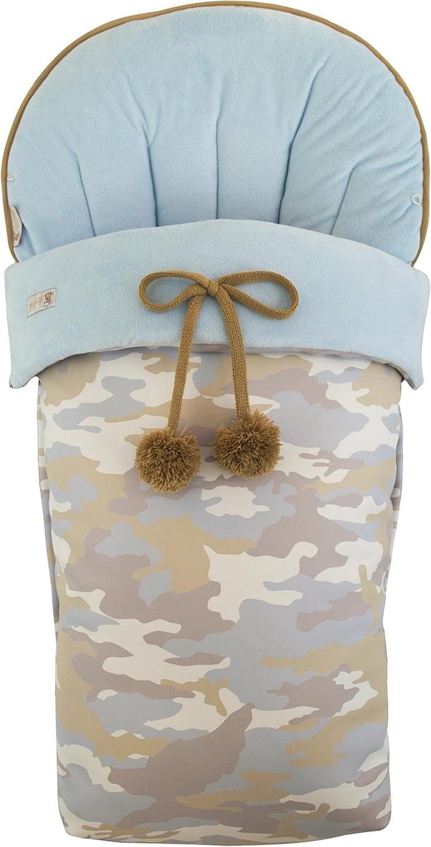Voetenzak Kinderwagen - Babywikkel - Warmte Buiten - Waterafstotend - Universeel - Blauw Camouflage