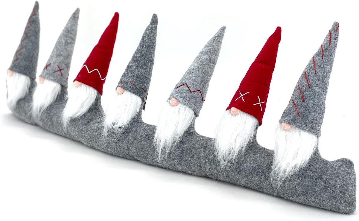 Tochtstopper Dwergen - Windstopper Decoratie - Tocht Weren - Gevuld met Zand - 26 x 40 cm - Multicolor