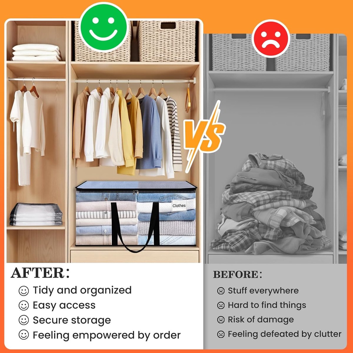 Grote Verhuiszakken - Opbergzakken Verpakkingstas - Verhuizen Opbergen - Waterafstotend Geweven Materiaal - 73 x 36 x 36 cm - Grijs