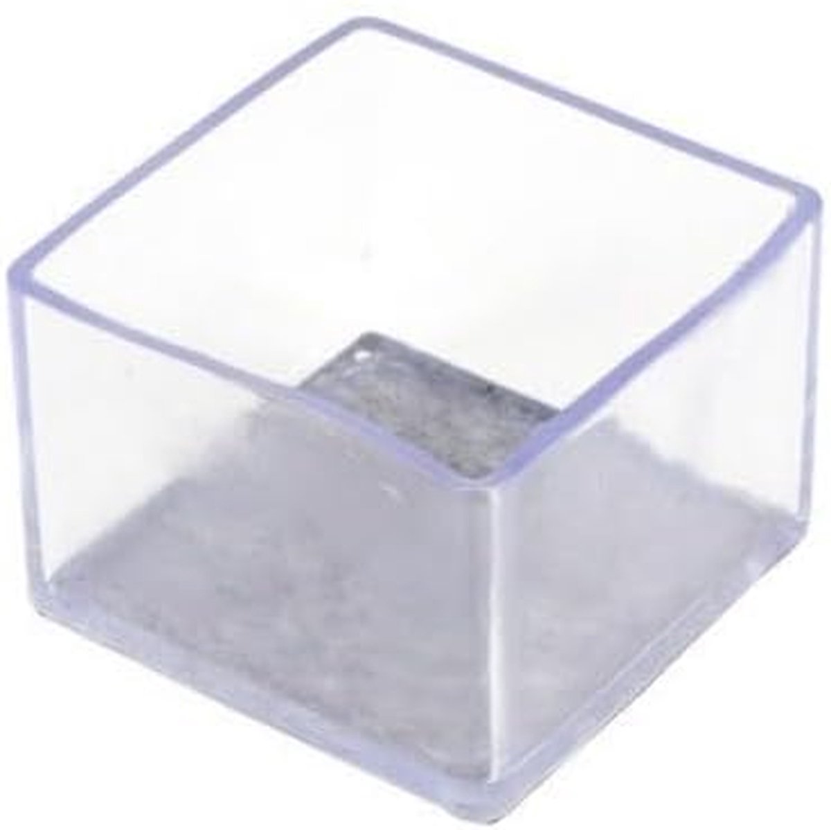Stoelpootdoppen - Meubeldopjes Vilt - Vloeren Beschermen - Stil Krasvrij - 60 x 60 mm - Transparant