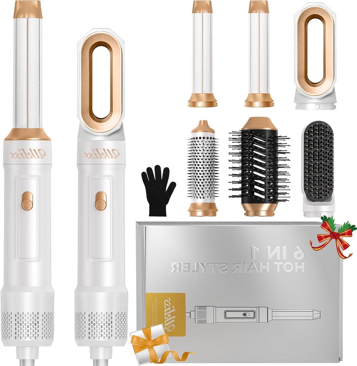 Haarstyler 6-in-1 - Hot Air Brush - Haar Stijlen - Automatische Lucht Krultang - 26 x 20 x 8 cm