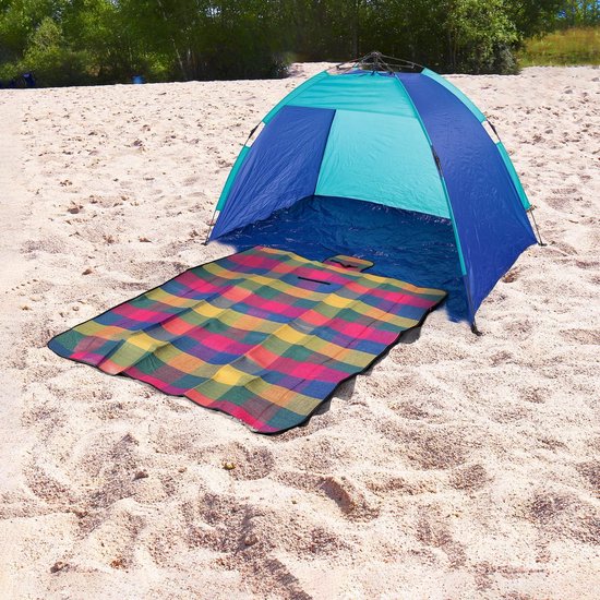 Strandschelp UV-bescherming 40+ automatisch ca. 19 x 1 x 11 m met draagtas - Idena 40233 van Idena — afbeelding 2