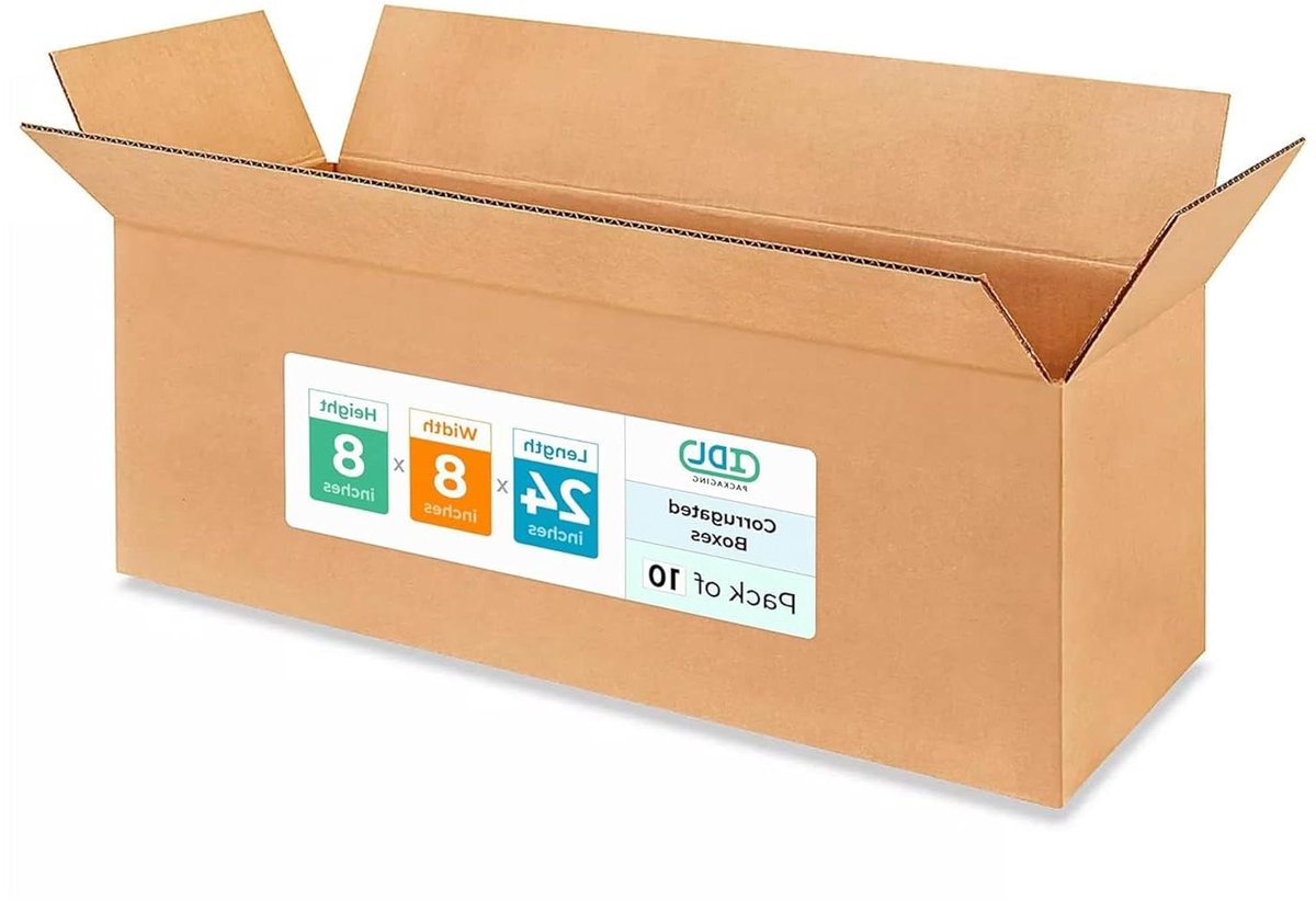 Verhuisdozen - Verzenddozen Opslagdozen - Spullen Verhuizen - 100% Recyclebaar - 24"L x 8"B x 8"H - Bruin
