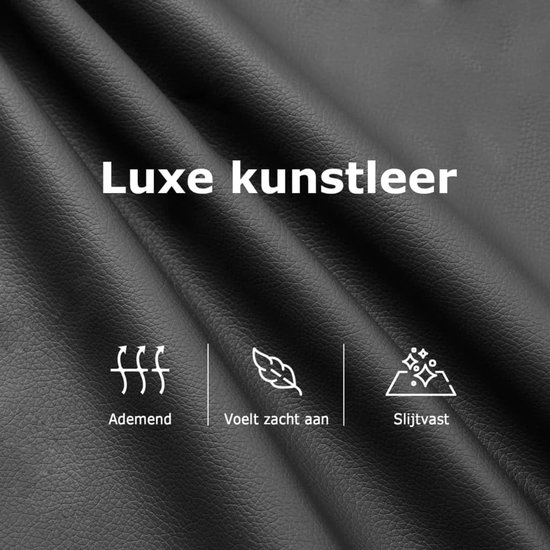 Fauteuil Verstelbaar - Relaxfauteuil Stoel - Ontspannen Zitten - Handmatige Verstelling - Max 110 kg - Zwart — afbeelding 2