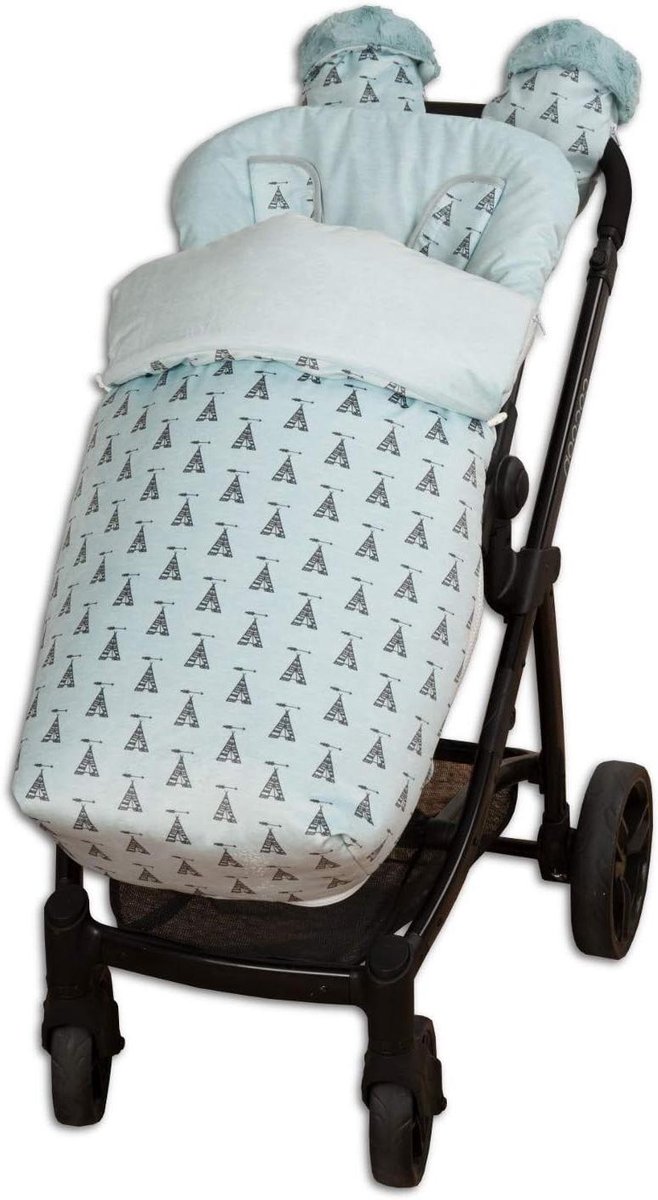 Baby Tepee Voetenzak - Universele Kinderwagen Zak - Warmte en Comfort - Waterafstotende Stof - 557 cm Pakket - Marineblauw
