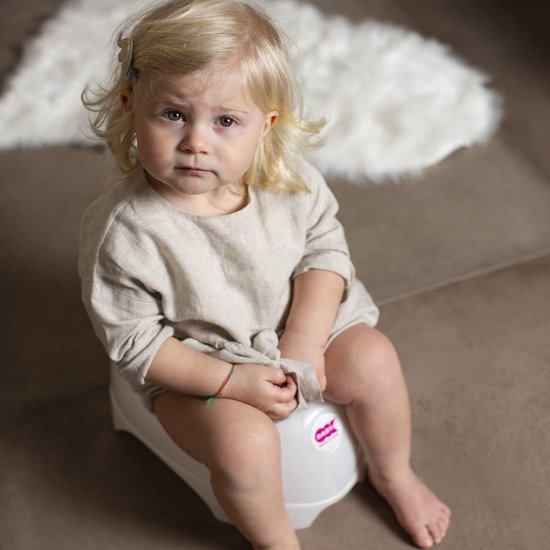 Potty Training Toilet - Kinder Potty - Baby Zindelijkheid - Ergonomische Zitting - 35 x 26 cm - Grijs — afbeelding 3