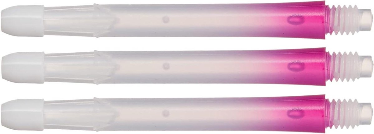 Dartshafts Set - Dart Accessoires - Darts Spelen - Tweekleurig Design - 33 cm - Wit Roze