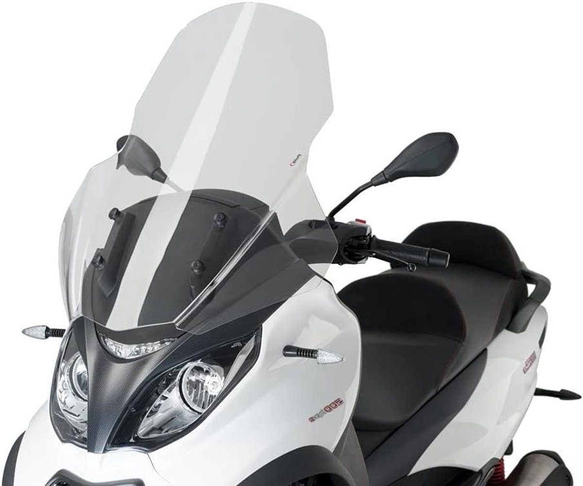 Motor Windscherm Touring - Wind deflector - Motorrijden Bescherming - V-Tech Line - 82.5 cm - Transparant