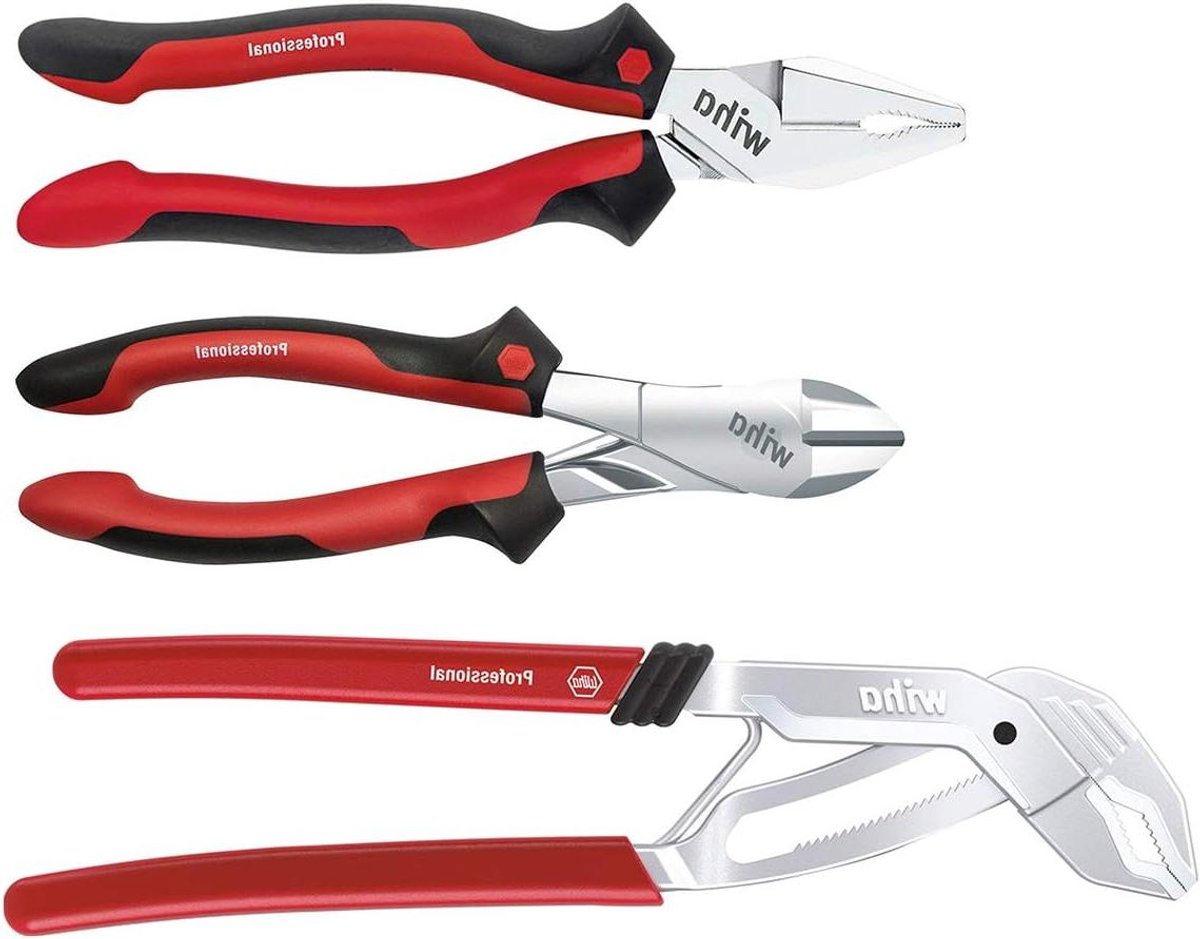 Krimptang - Platstekker tang - Kabelverbindingen maken - Automatische drukkracht instelling - 220mm - Rood