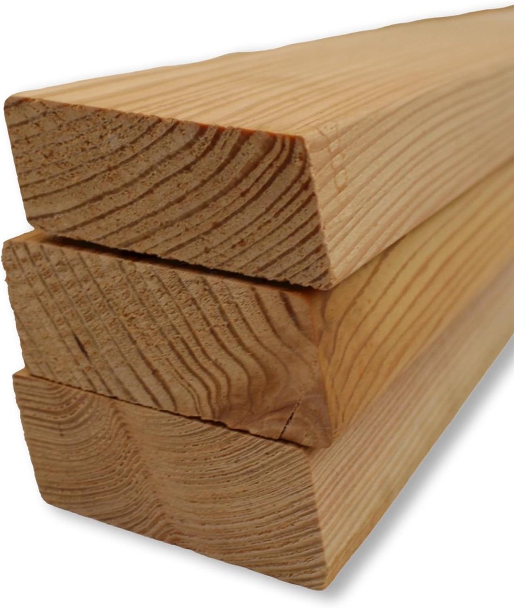 Gevelprofiel Lariks - Ruitplank Hout - Gevel Bekleden - Weerbestendig Duurzaam - 90 cm - Natuurlijk Lariks