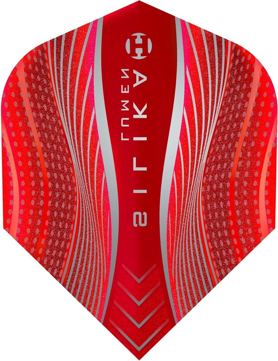 Dart Flights - Vluchten - Darten - Crystalline Coated - 11 x 7 x 1 cm - Red
