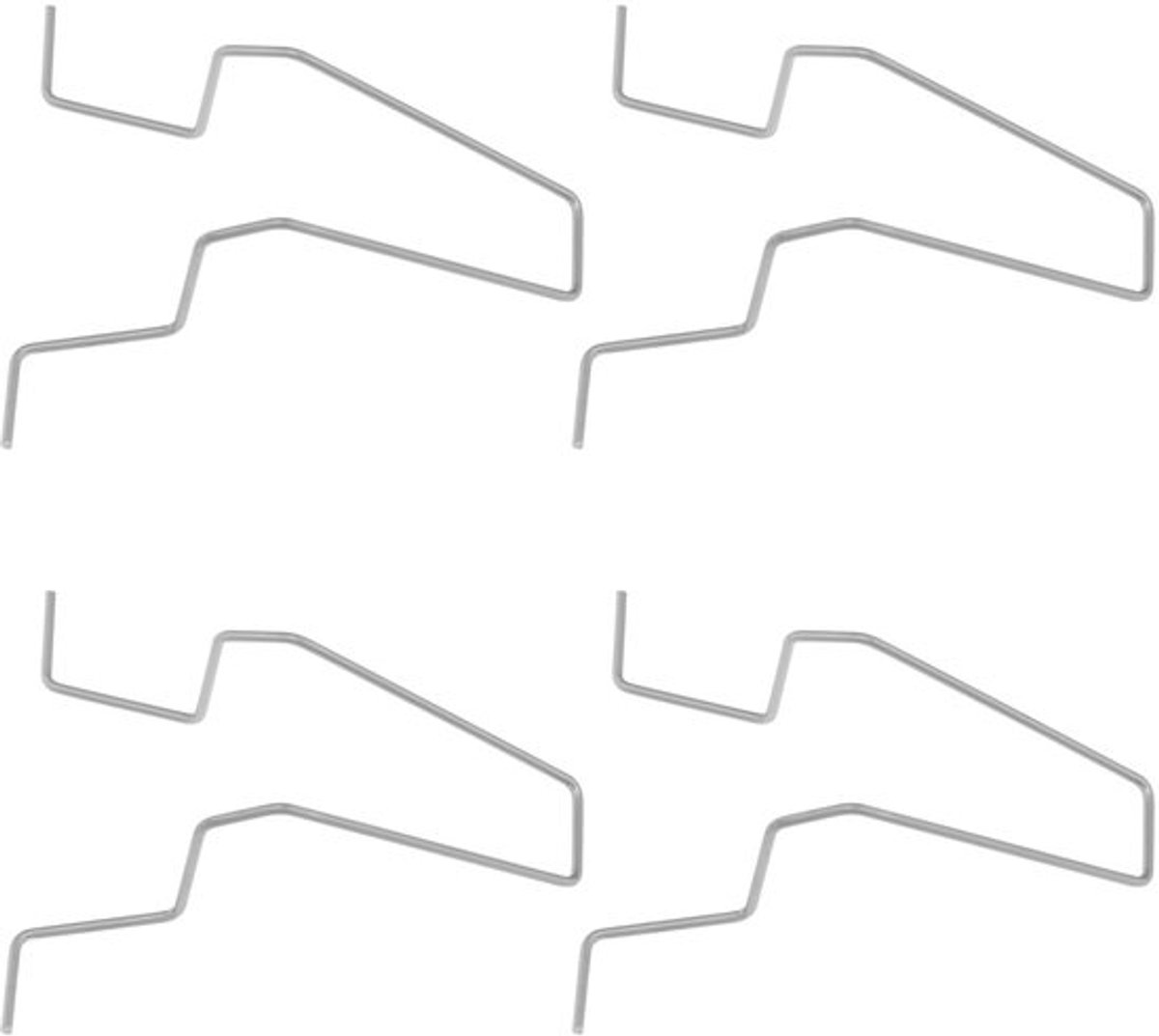 Store_8 - Koplamphouderclips - 4 stuks - Duurzaam metaal - Geschikt