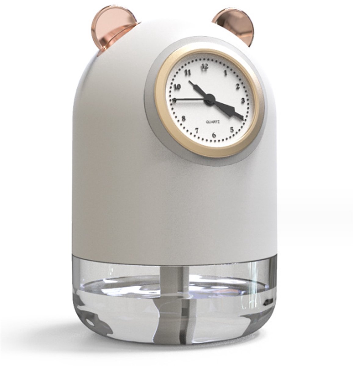 Mini-luchtbevochtiger voor de slaapkamer, kleurrijke koele mist, 300 ml, persoonlijke bureau-luchtbevochtiger met nachtlampje, automatische uitschakeling, 2 miststanden, stil, voor thuis, kantoor en yoga