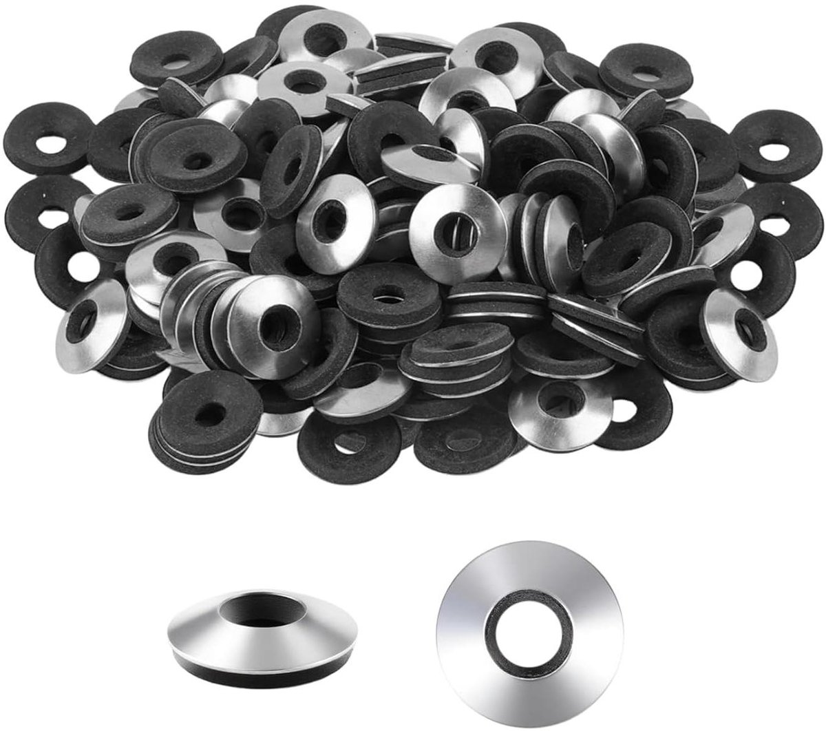 EPDM Afdichtringen - Sluitringen Neopreen - Waterdicht Afwerken - Roestvrij Staal EPDM - M63 x 16 mm - Zwart