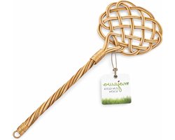 Tapijtklopper - Handklopper Uitklopper - Tapijt Reinigen - Handgemaakt Rotan - 76 x 25.5 cm - Natuurlijk