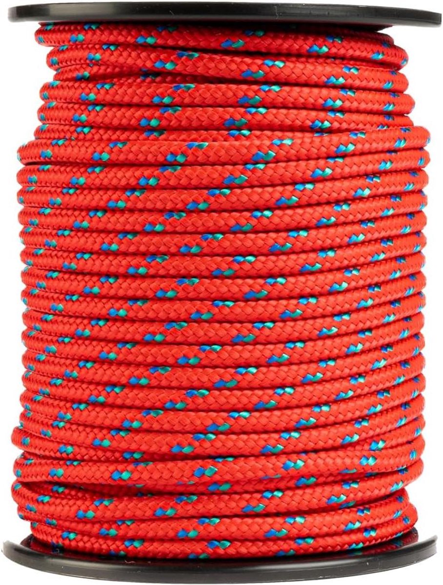 Polypropyleen Touw - Gevlochten Koord - Outdoor Gebruik - UV- en Vochtbestendig - 6mm x 50M