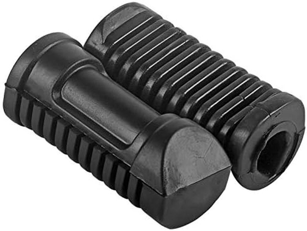 Motorfiets Voetsteunen - Motoronderdelen Rubber - Comfortabel Rijden - Hoge Slijtvastheid - 10 x 8 x 4 cm - Zwart